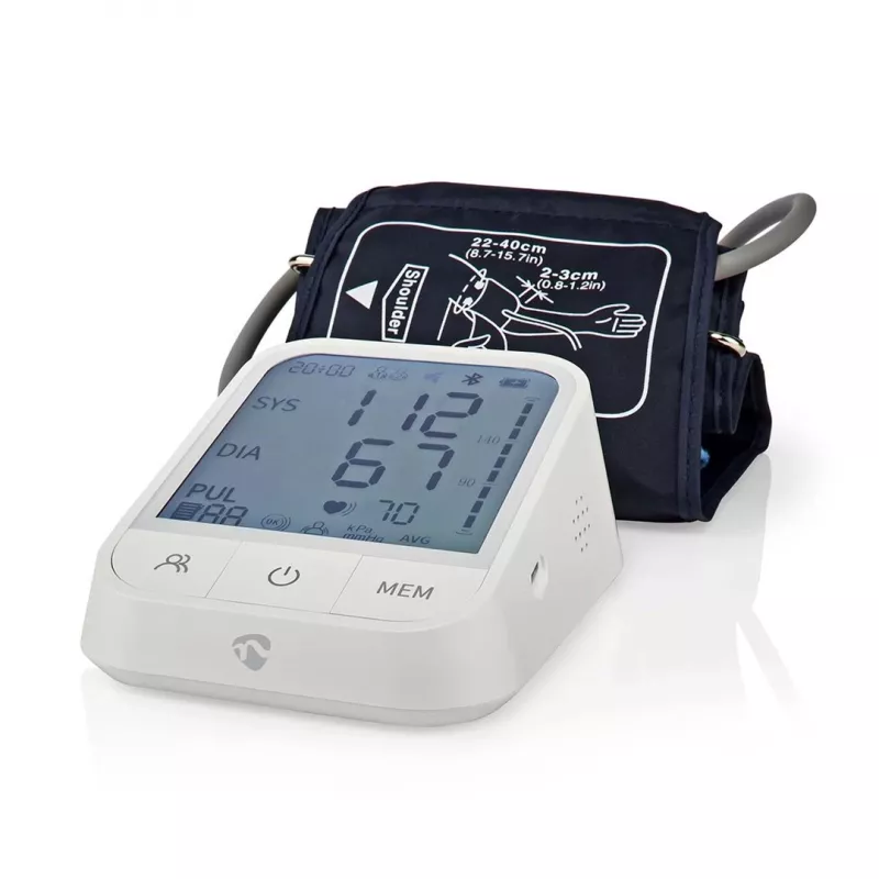 Medidor de tensão arterial Nedis SmartLife BTHBP10WT LCD 22-42 cm