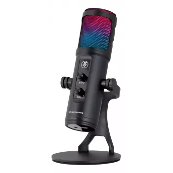 Microfone de streaming RGB Deltaco Gaming preto