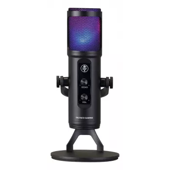 Microfone de streaming RGB Deltaco Gaming preto