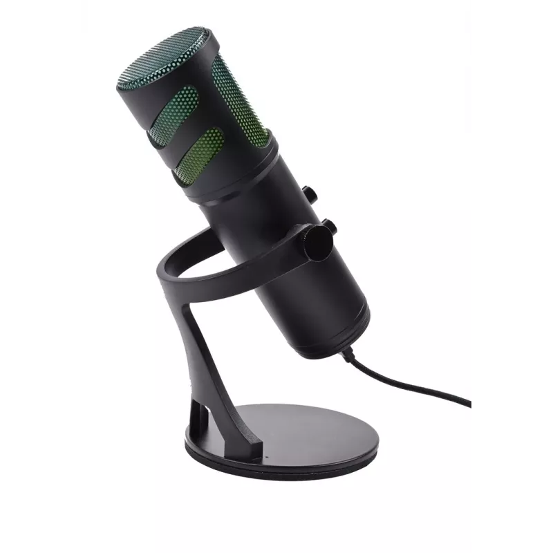 Microfone de streaming RGB Deltaco Gaming preto