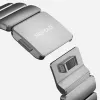 NOMAD Stratos Band - Bracelete de titânio para Apple Watch 49mm com FKM (titânio natural, FKM preto)