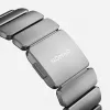 NOMAD Stratos Band - Bracelete de titânio para Apple Watch 49mm com FKM (titânio natural, FKM preto)