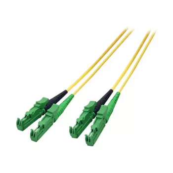Cabo de rede duplex E2000/APC-E2000/APC OS2 0,5m LSZH 3mm amarelo G657A1 Grade C EFB R&M