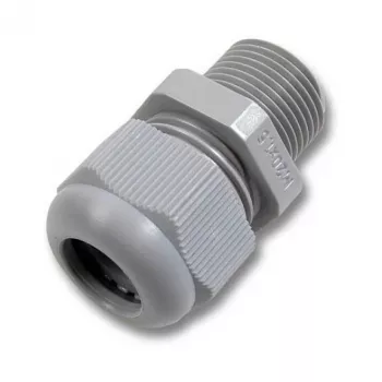 Prensa-cabos PG-16 PA6, incl. contraporca cinzento RAL7035 EFB Elektronik