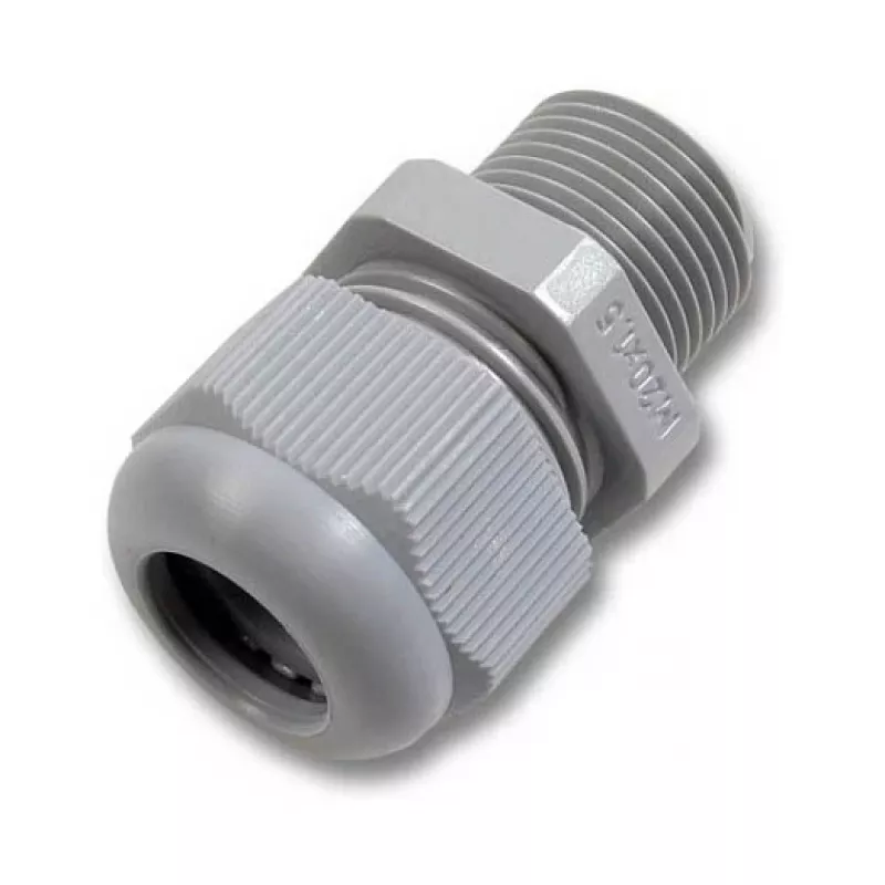 Prensa-cabos PG-16 PA6, incl. contraporca cinzento RAL7035 EFB Elektronik