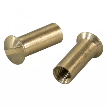 Porca de cabeça lenticular com fenda, M4x14, (caixa de fusão) EFB