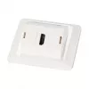 Conjunto de moldura multifunções com adaptador de 1 e 2 portas formato Keystone (HDMI, USB, EFB