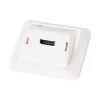 Conjunto de moldura multifunções com adaptador de 1 e 2 portas formato Keystone (HDMI, USB, EFB