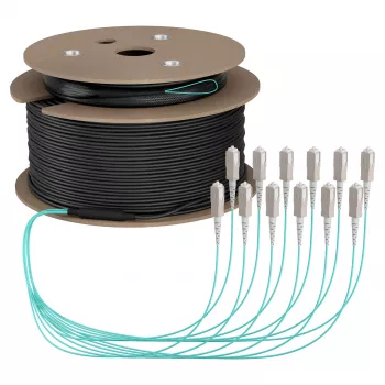 Cabo trunk EFB U-DQ(ZN)BH OM3 12G (1x12) SC-SC 180m Dca LSZH