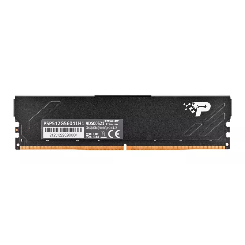 Patriot Premium Preto DDR5 12GB 5600MHz Radiador 1Rank
