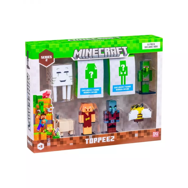 Minecraft S2 Figuras - Caixa Deluxe de 8 (sortido)