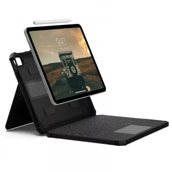 UAG Teclado USB-C - capa protetora com teclado para iPad 10.9 10.ª ger. / 11 (A16) com suporte para Apple Pencil (preto/cinzento)