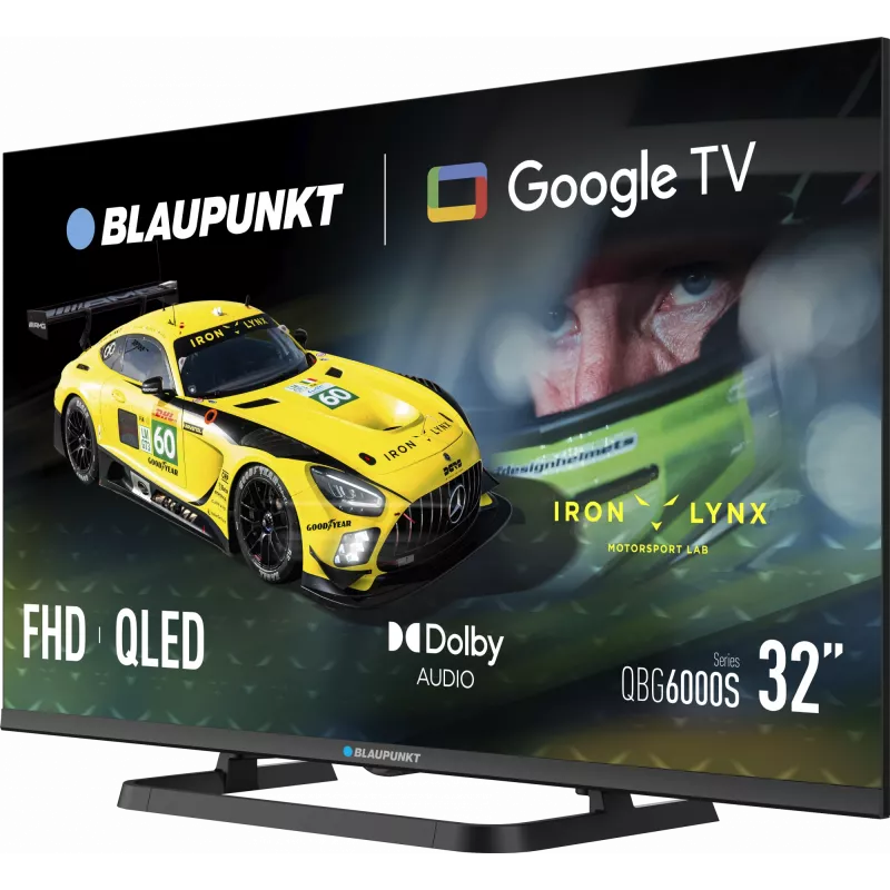Blaupunkt TV QLED | 32QBG6000S | 32 polegadas | Smart TV | Google TV | Preto