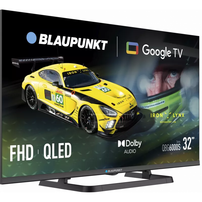 Blaupunkt TV QLED | 32QBG6000S | 32 polegadas | Smart TV | Google TV | Preto