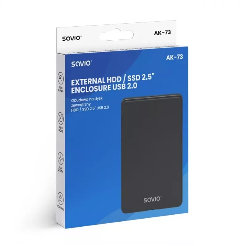 Caixa externa para HDD/SSD AK-73 SAVIO