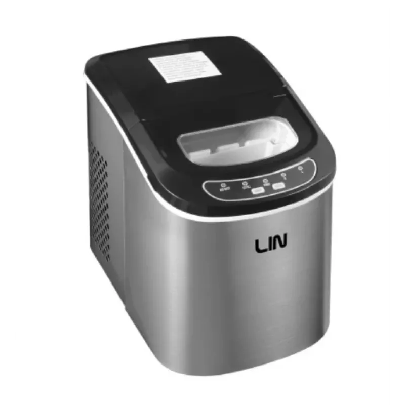 Máquina de cubos de gelo portátil LIN ICE PRO-S12 prateado