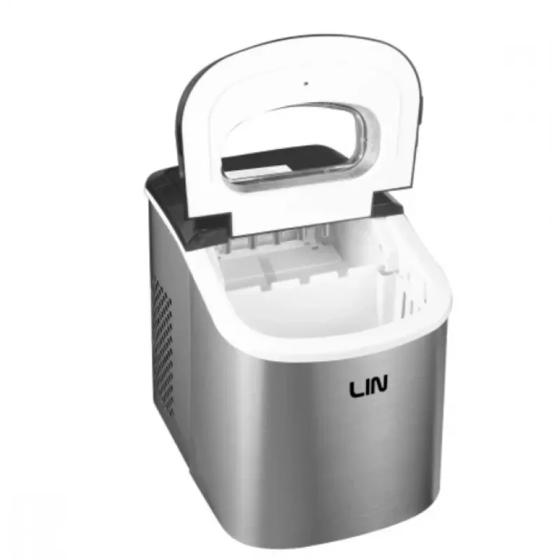 Máquina de cubos de gelo portátil LIN ICE PRO-S12 prateado