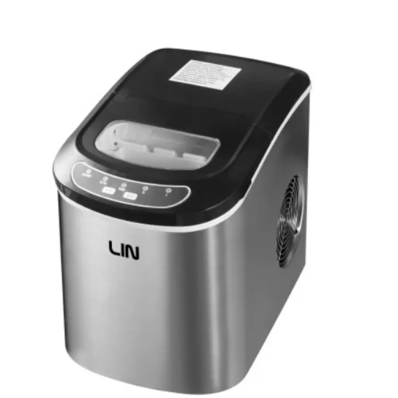Máquina de cubos de gelo portátil LIN ICE PRO-S12 prateado