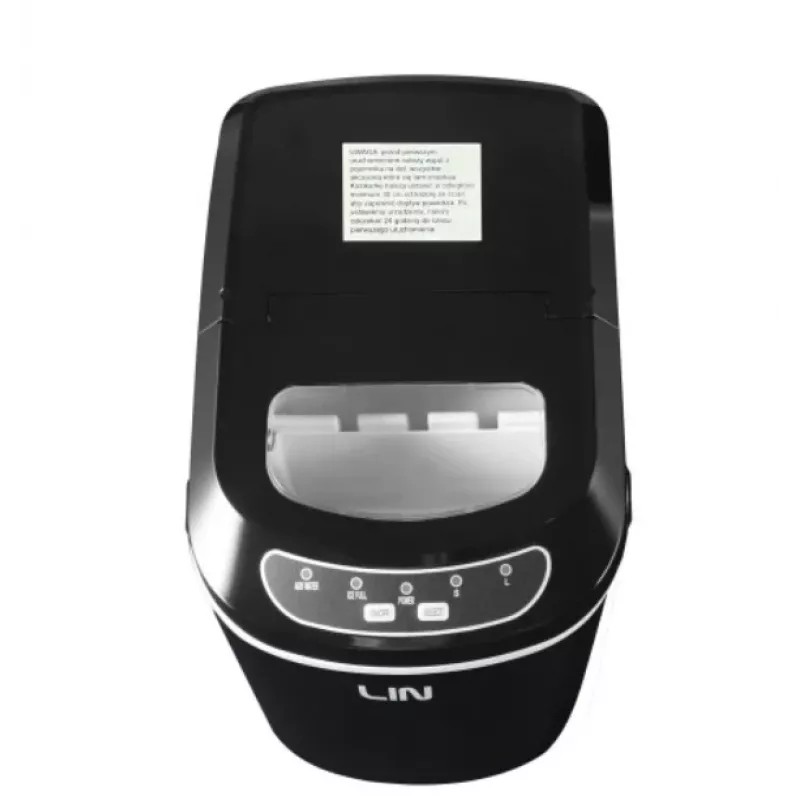 Máquina de cubos de gelo portátil LIN ICE PRO-B12 preto