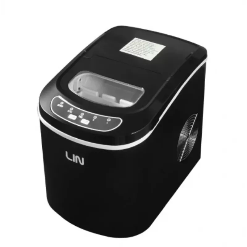 Máquina de cubos de gelo portátil LIN ICE PRO-B12 preto