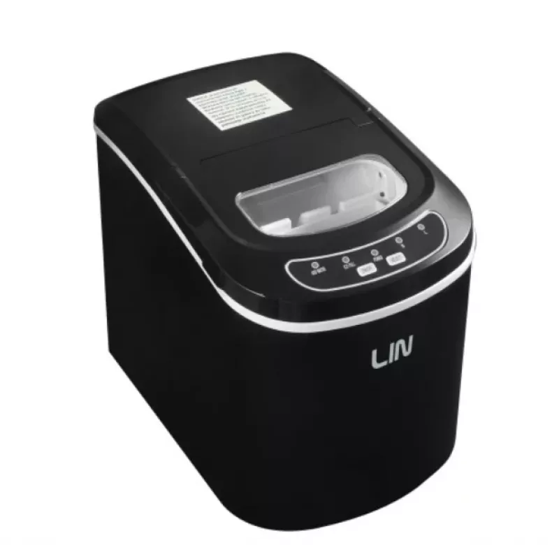 Máquina de cubos de gelo portátil LIN ICE PRO-B12 preto