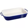 Staub Forma retangular de cerâmica, azul-escuro, 34x24x7,6