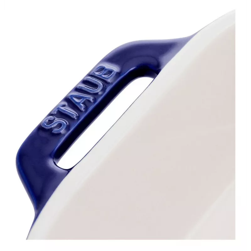 Staub Forma retangular de cerâmica, azul-escuro, 34x24x7,6