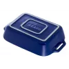 Staub Forma retangular de cerâmica, azul-escuro, 34x24x7,6