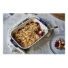 Staub Forma retangular de cerâmica, azul-escuro, 34x24x7,6