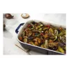 Staub Forma retangular de cerâmica, azul-escuro, 34x24x7,6