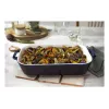 Staub Forma retangular de cerâmica, azul-escuro, 34x24x7,6