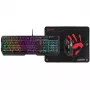 A4TECH BLOODY USB B1700 B140N +ES7 + BP-50M USB/ Esports Preto Conjunto USB (Teclado+Rato+Tapete) (EN)