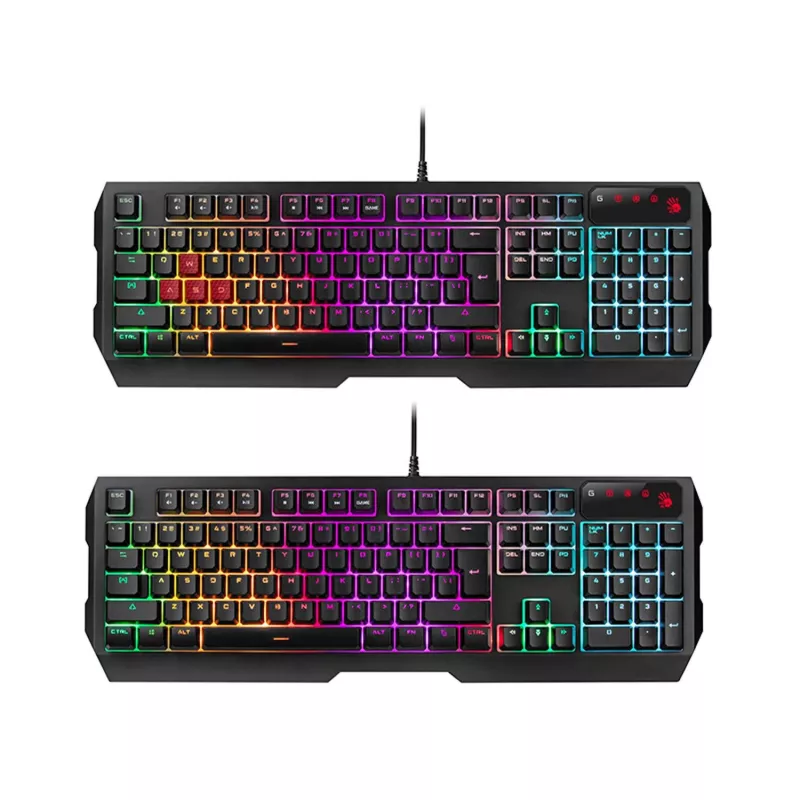 A4TECH BLOODY USB B1700 B140N +ES7 + BP-50M USB/ Esports Preto Conjunto USB (Teclado+Rato+Tapete) (EN)