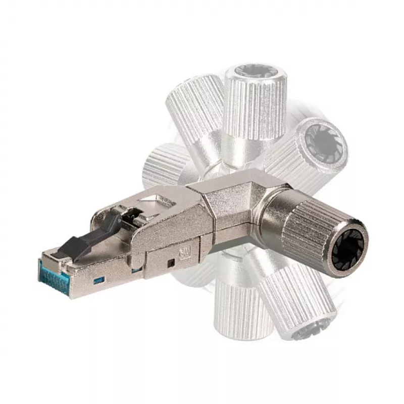 EFB Elektronik 88035P8.1 - RJ-45 - Prateado - Ficha - Zinco - Cat6 - 22/26