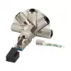 EFB Elektronik 88035P8.1 - RJ-45 - Prateado - Ficha - Zinco - Cat6 - 22/26