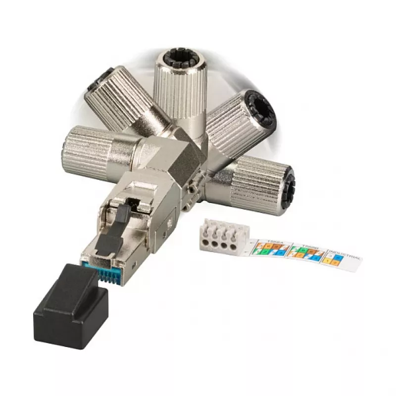 EFB Elektronik 88035P8.1 - RJ-45 - Prateado - Ficha - Zinco - Cat6 - 22/26