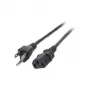 EFB-Elektronik Cabo de alimentação EUA/NEMA 5-15P - C13 180°, preto, 1,8 m, 3SJT AWG14 x 3C Marca: EFB Elektronik (EK462.1,8)