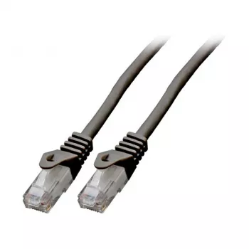 Cabo de patch RJ45 Cat.6 U/UTP LSZH CCA 0,5 m — EFB Elektronik K8104SW.0