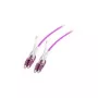 Jumper duplex de fibra ótica LC–LC OM4 7,5 m com aba push/pull, EFB Elektronik