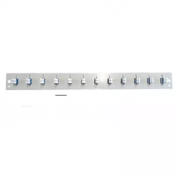 Módulo de painel frontal EFB Elektronik SB-FP-S-12SC-S-OS2 — 12× acopladores LC duplex, OS2, preto