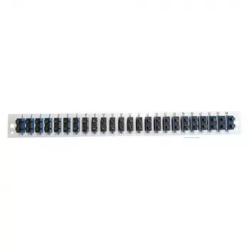 Módulo de painel frontal EFB Elektronik SB-FP-S-24SC-D-V-OS2 — 24× acopladores SC duplex, OS2, vertical, preto