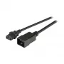EFB-Elektronik Cabo de extensão de alimentação IEC C20 180° - C13 180°, preto, 1,8 m, 3 x 1,00 mm² Marca: EFB Elektronik (EK531.1,8V2)