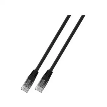 EFB-Elektronik Cabo de patch RJ45 Cat.6 U/UTP PVC CCA preto 2 m Marca: EFB Elektronik (K8100SW.2)