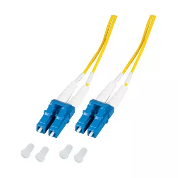 EFB Elektronik O0350.2-1.2 Cabo de fibra ótica 2 m 2x LC OS2 amarelo (O0350.2-1.2)
