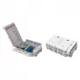 Caixa de terminação de fibra ótica exterior FTTH IP65 Marca FTTH-BOX-OUT-5 para 48 fibras, 24 adaptadores, cassete de fusão incluída