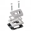 Moldura adaptadora EFB Elektronik ET-25092.8 para compatibilidade de design com Gira RAL9003 para ET-25092.x e FTTH-OUTLET-xx