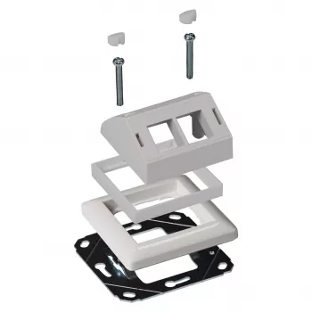 Moldura adaptadora EFB Elektronik ET-25092.8 para compatibilidade de design com Gira RAL9003 para ET-25092.x e FTTH-OUTLET-xx