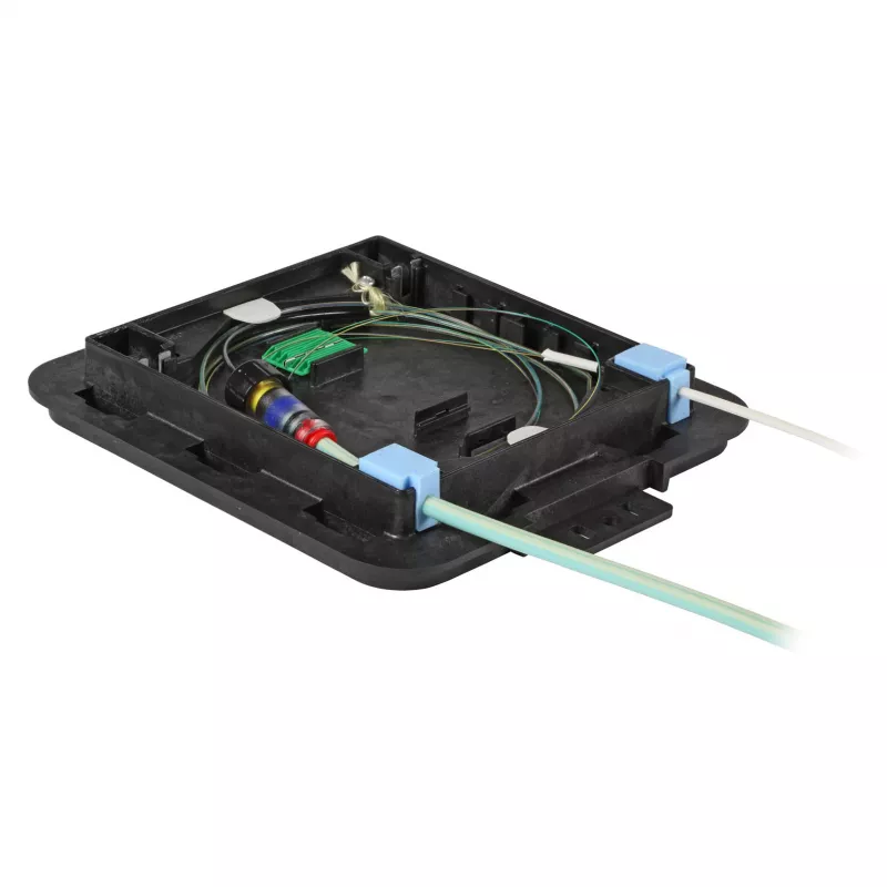 EFB Elektronik 83205.1 Caixa de emendas de fibra ótica compacta, 12 fibras (crimpagem)
