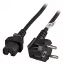 EFB Elektronik Cabo de alimentação CEE 7/7 90° para C15 preto 3 m 3 x 1.00 mm² - 10 A - 3 m - Preto (EK625.3V2)