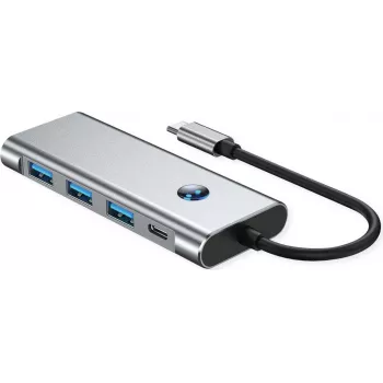 VALUE Docking station USB-C 7-em-1, 4K60 1xHDMI, 3xUSB-A, 1xSD/microSD, 1xC PD (12.99.1144)